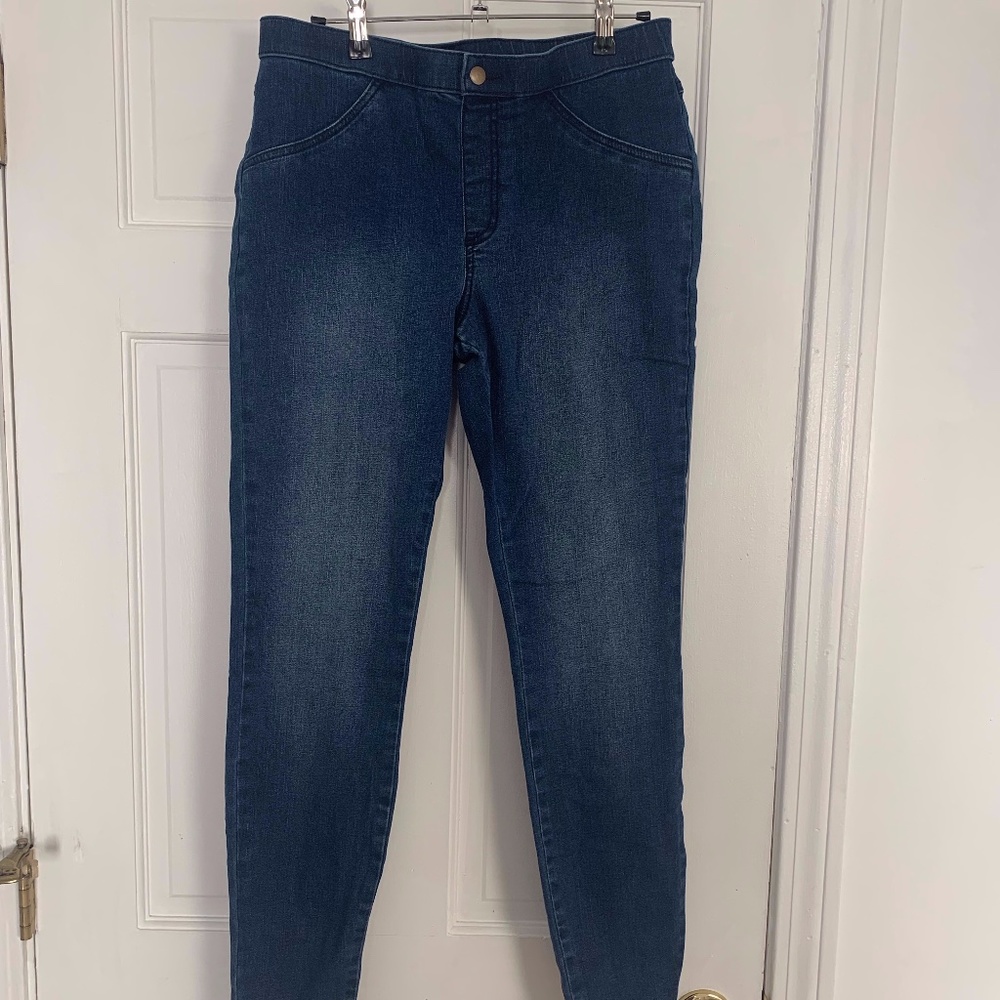 No Nonsense Frayed Edge Denim Leggings